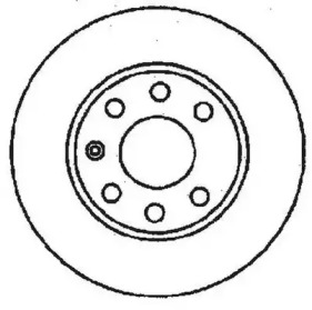 JURID OPEL диск гальмівний передній KADETT E 1.0-1.3