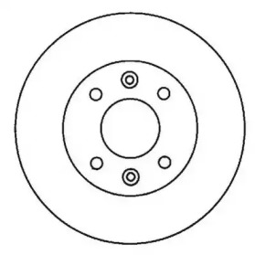 JURID RENAULT Диск гальмівний передн(вент).R11,19,21,Clio,Kangoo,Megane