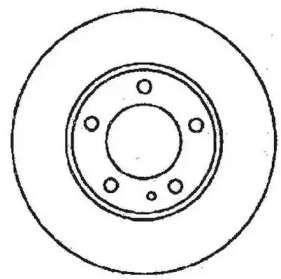 JURID BMW диск гальмівний передній 316/318I E36 11/90-