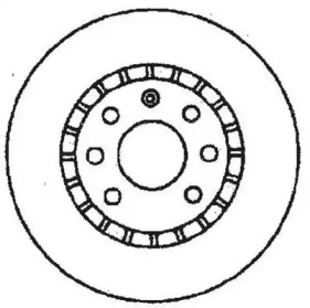 JURID гальмівний диск передн.OPEL Astra/Corsa/Vectra/Tigra