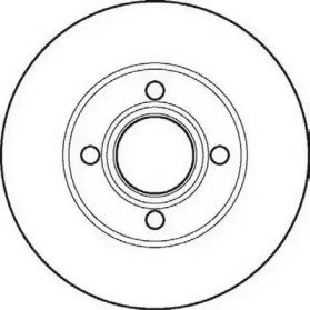 JURID AUDI диск гальмівний передній 80 1.8-2.3E 91-92