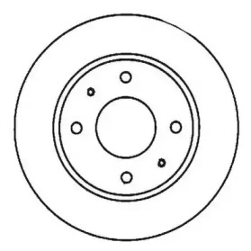 Гальмівний диск передній Hyundai Santamo / KIA Joice / Mitsubishi Lancer / Volvo S40, V40