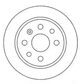 JURID OPEL диск гальмівний задній Vectra B 95- 270 10 8