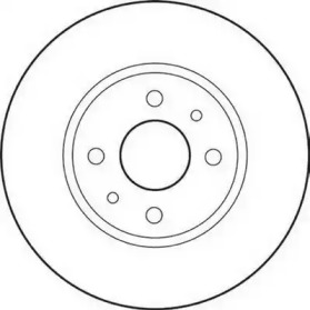 JURID CITROEN диск гальм.передн.Nemo,Fiat Doblo,Punto,Peugeot Bipper