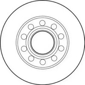 JURID VW Диск тормозной задний 245mm Audi 80,A4 00-,Seat Exeo 08-