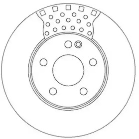 JURID DB диск гальмів.передн.W169 04-,W245 05-