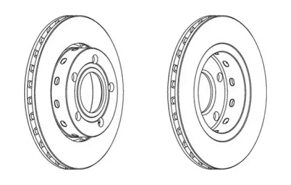 JURID диск гальм. задн. AUDI A4 -00