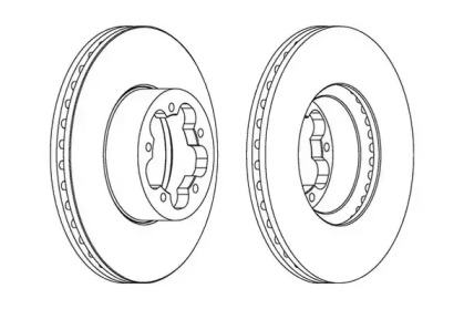 JURID FORD диск гальмівний передній Transit 06-