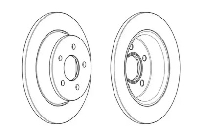 Гальмівний диск задній Ford C-Max, Grand C-Max, Kuga, Tourneo Connect, Transit Connect