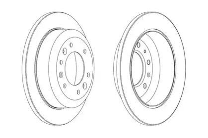 JURID гальмівний диск задн. KIA CARNIVAL 06-