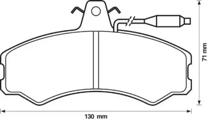 Гальмівні колодки передні ALFA ROMEO AR 6 / Citroen C25 / FIAT DUCATO / VW L 80