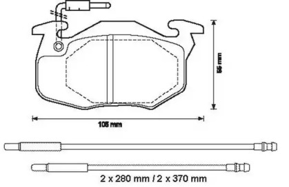 JURID CITROEN Тормозные колодки передние ZX 91-,Peugeot,Renault Clio