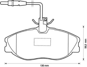 Гальмівні колодки передні Citroen ZX, Xsara / Peugeot 306, 406, 607