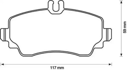 Гальмівні колодки передні MERCEDES-BENZ A-class (W168)