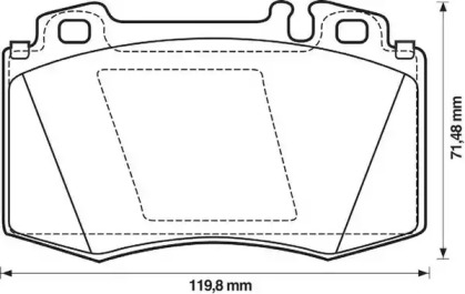 JURID DB гальмівні колодки передні ML W163,W220