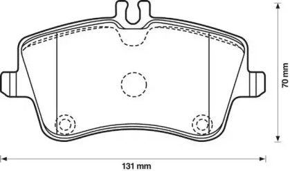 Гальмівні колодки передні Mercedes C-Class, CLC, CLK, SLK