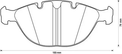 Гальмівні колодки передні BMW X5 (E53)