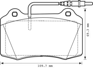 JURID PEUGEOT гальмівні колодки дискові 406 1,9-3,0 95-