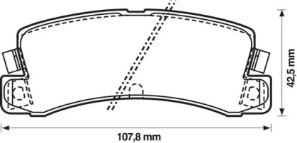 JURID TOYOTA гальмівні колодки задн.Camry,Avensis,Carina II,E,Corolla,Lexus ES,RX