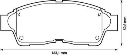 JURID TOYOTA гальмівний колодки передні CARINA E,COROLLA,CAMRY 92