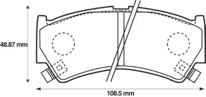 Гальмівні колодки передні Suzuki Baleno (1995-2002)