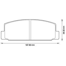 JURID гальмівні колодки задні MAZDA 6  02-, 323 00-03, 626 99-02, Premacy