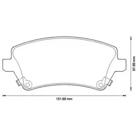 JURID TOYOTA гальмівні колодки передн.Corolla 02-