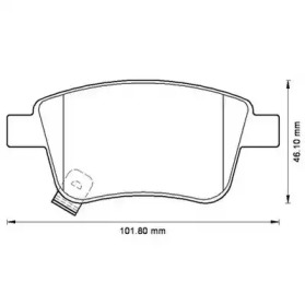 JURID TOYOTA гальмівні колодки задн.Avensis 03-