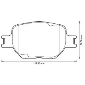 JURID TOYOTA колодки гальм. передн. CHEVROLET Epica, Evanda, Corolla 01-04