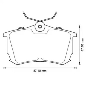 JURID TOYOTA гальмівні колодки задн. Corolla 1.4/1.9 00-