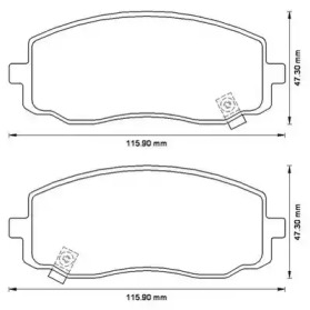 JURID HYUNDAI гальмівні колодки передн. I10, KIA Picanto