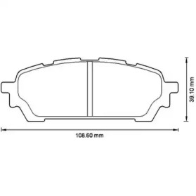 JURID гальмівні колодки задн. Subaru Forester 02-07