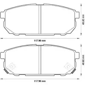 JURID KIA гальмівні колодки дискові Sorento 02- задн.