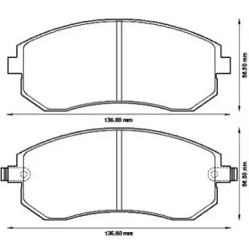 JURID SUBARU Тормозные колодки передние Forester (SG) 2.0/2.0S 02-,Impreza,Legacy