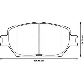 JURID TOYOTA гальмівні колодки передн. Camry 01-