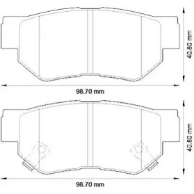 JURID Тормозные колодки задн. KIA Soul