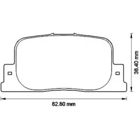 JURID TOYOTA гальмівні колодки задн.Camry CV2 96-,Camry MCV3 01-