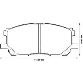 JURID TOYOTA гальмівні колодки передн. RX300 03-