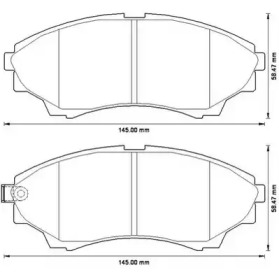 JURID FORD Тормозные колодки передн.Ranger,Mazda BT-50 99-