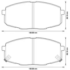 JURID HYUNDAI Гальмівні колодки передн. I30 07-  KIA Ceed, Carens 02-