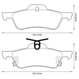 JURID гальмівні колод. задн. Toyota Yaris 05-