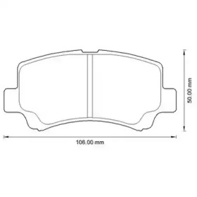 JURID SUZUKI Тормозные колодки дисковые Wagon R+ 97-00