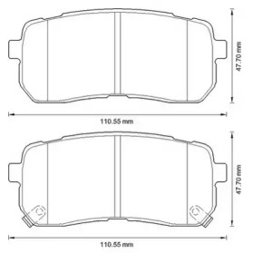 JURID HYUNDAI гальмівні колодки задн. ix55,KIA