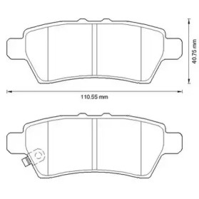 JURID NISSAN Тормозные колодки задн. Pathfinder 05 -