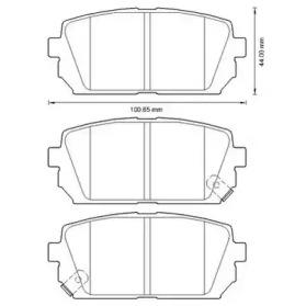 Гальмівні колодки задні KIA Carens III (2006-2013)