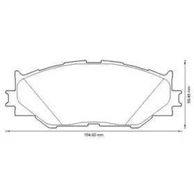 JURID LEXUS колодки гальмівні передні IS 250 05-