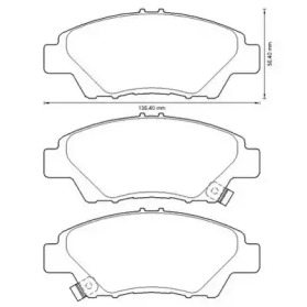 JURID HONDA гальмівні колодки передн.Jazz 08-