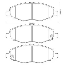 JURID TOYOTA гальмівні колодки передн.Hilux III 05-