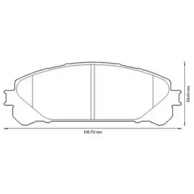 JURID TOYOTA Колодки тормозные передн. Highlander 2.7/3.5 07-,Lexus RX 450h 09-