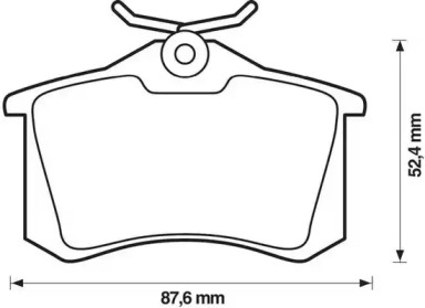 JURID VW гальмівні колодки задн.Golf, Bora,Passat,Skoda Octavia, Audi,Renault,Peugeot